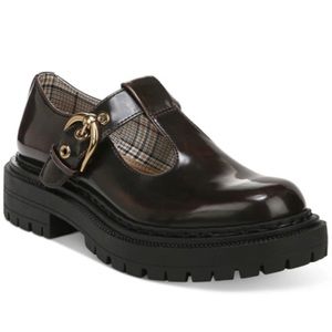 Circus by Sam Edelman Women's Emelia Lug Sole Mary Jane Loafers in chesnut